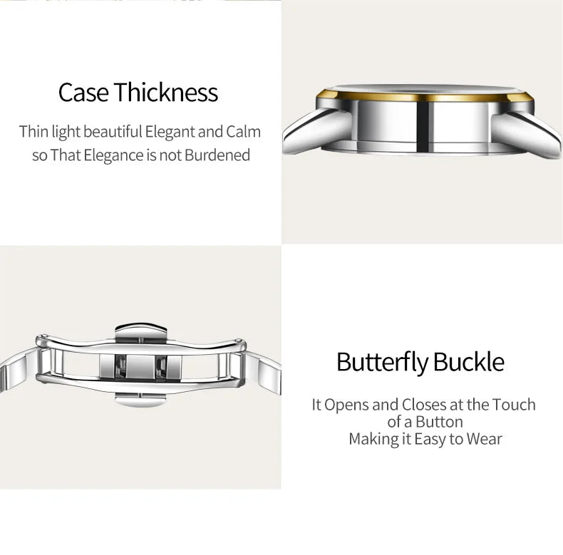 OLEVS Luxury Brand Watch for Women Fashion Quartz Women's Watches Waterproof Stainless Steel Elegant Ladies Wristwatch Original