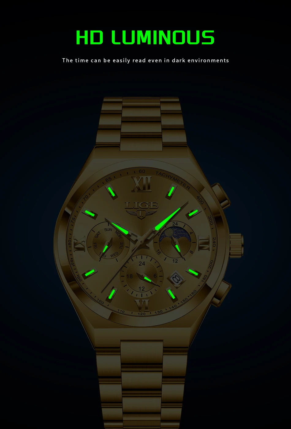 LIGE Top Brand Luxury Watch Women Simple Ladies Analog Quartz Wrist Watches Fashion Casual Waterproof Female Clock Montre Femme