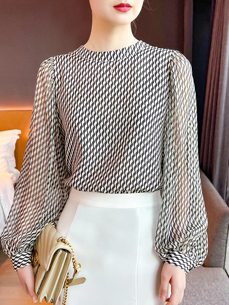 Spring Summer Stylish chiffon shirts Women Blouses for a Chic Look Fashion ladies tops blusa mujer