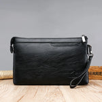 Luxury Brand Men's Wallet Men Long Purse Wallet Male Clutch Bag PU Leather Zipper Wallet Men Business Envelope Wallet Coin Purse