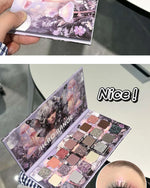 21-Color Chameleon Flashing Eyeshadow Palette Cold Moon Multi-functional Matte Shimmer Glitter Pigments Long-lasting Makeup