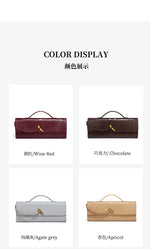 Luxury Design Top-Handle Bag for Women Evening Handbag Long Purse PU Snakeskin Pattern Crossbody Shoulder Bags Fashion Outfits