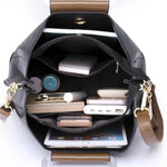 Vintage Luxe Leather Tote | Elegant Women's Shoulder & Crossbody Handbag