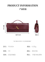 Luxury Design Top-Handle Bag for Women Evening Handbag Long Purse PU Snakeskin Pattern Crossbody Shoulder Bags Fashion Outfits
