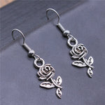 Women Drop Earrings Fashion Handmade Simple Design Cute Small Sunflower Flower Rose Chrysanthemum Daisy Pendant Earrings