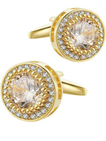 French Cufflinks for Men Light Luxury Women English Rhinestone Shirts Sleeve Studs High-end Business Banquet Suits Cuff Buttons