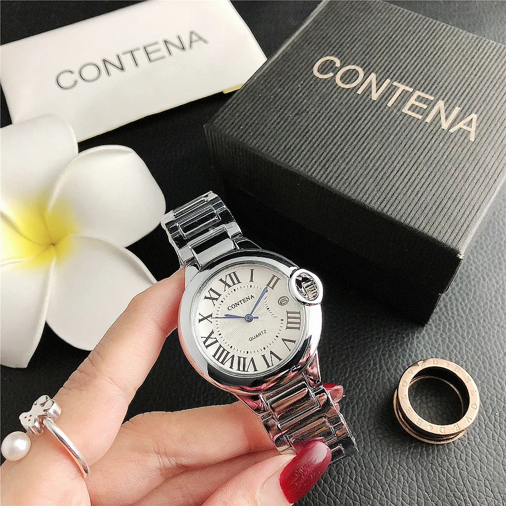 Luxury Women Quartz Watch Elegant Calendar Display Ladies Watches Top Brand Fashion Stainless Steel Wristwatches Clock Gift