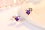 Drop Earrings Women Engagement Party Exquisite Ear Accessories Fashion Jewelry Temperament Sweet Pink Pear Cubic Zirconia
