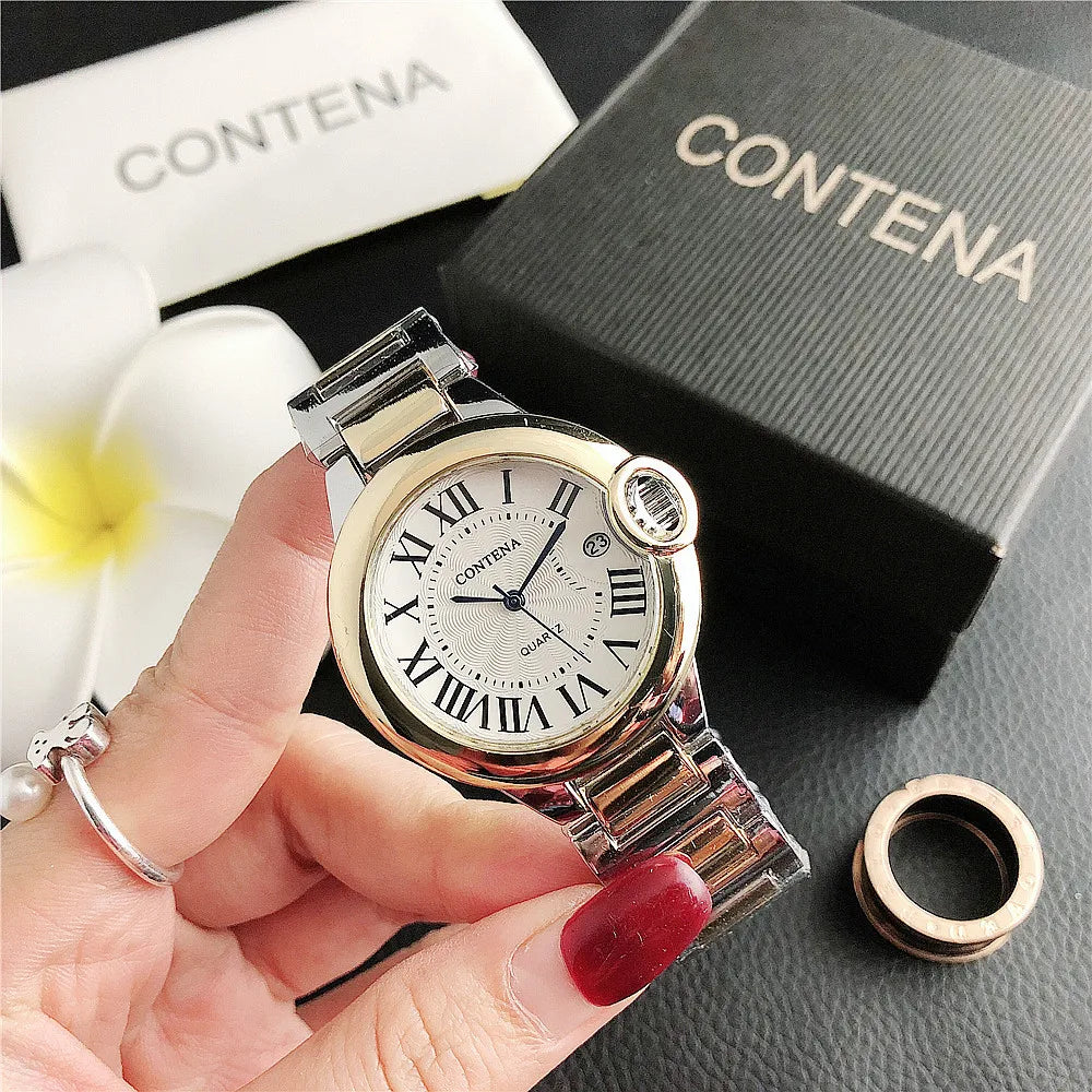 Luxury Women Quartz Watch Elegant Calendar Display Ladies Watches Top Brand Fashion Stainless Steel Wristwatches Clock Gift